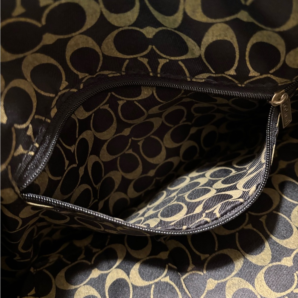 Coach Vintage Black and Gray OP Art Signature Medium Satchel Bag - Picture 8 of 15